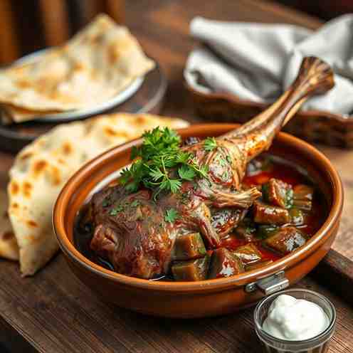 Kosovo Tavë Kosi - Roasted Lamb Shoulder Recipe